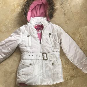 Girls white coat